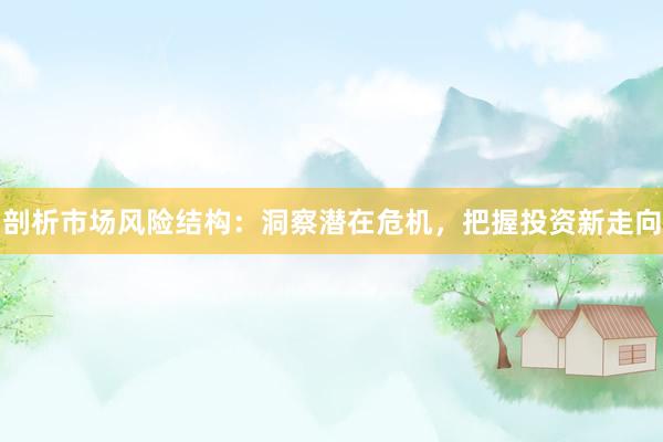 剖析市场风险结构：洞察潜在危机，把握投资新走向