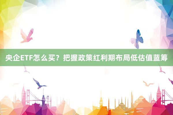 央企ETF怎么买？把握政策红利期布局低估值蓝筹