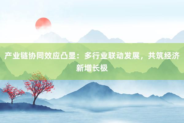 产业链协同效应凸显：多行业联动发展，共筑经济新增长极