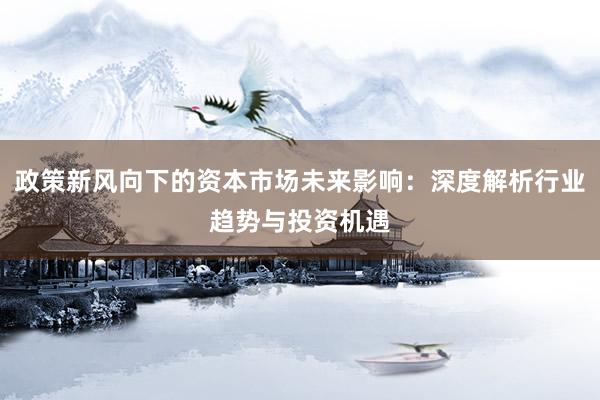 政策新风向下的资本市场未来影响：深度解析行业趋势与投资机遇