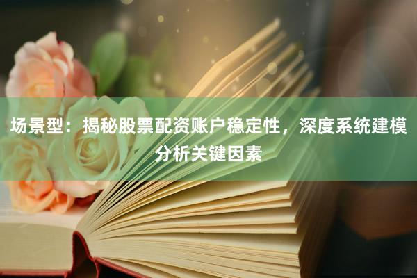 场景型：揭秘股票配资账户稳定性，深度系统建模分析关键因素